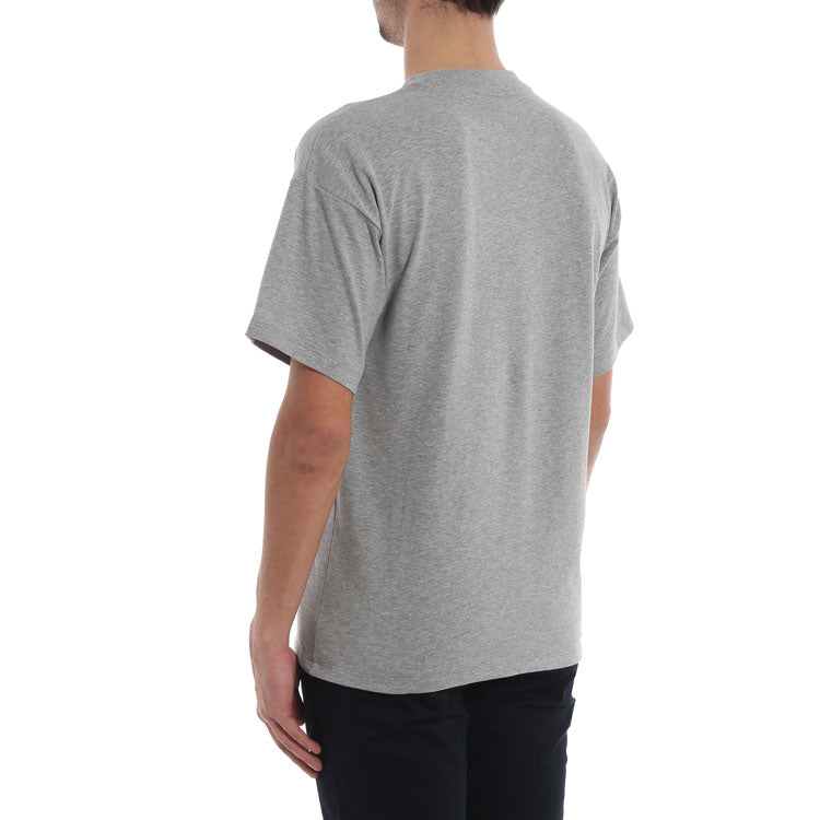 Men's Burberry Embroidered Short Sleeve Gray 80052801