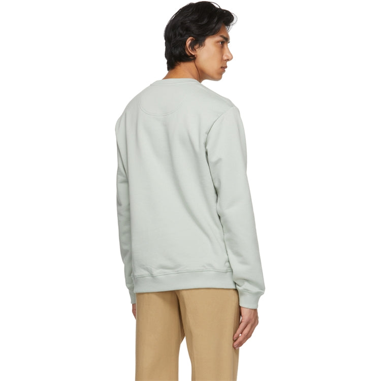 Men's KENZO SS21 TIGER Pattern Round Neck Pullover Green FB55SW1204MP-61