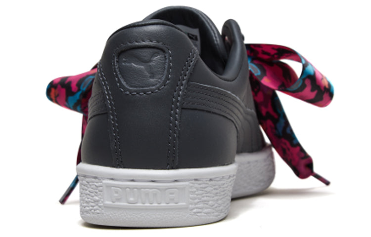 (WMNS) PUMA Basket Heart Wonderland 'Black Pink' 369646-01