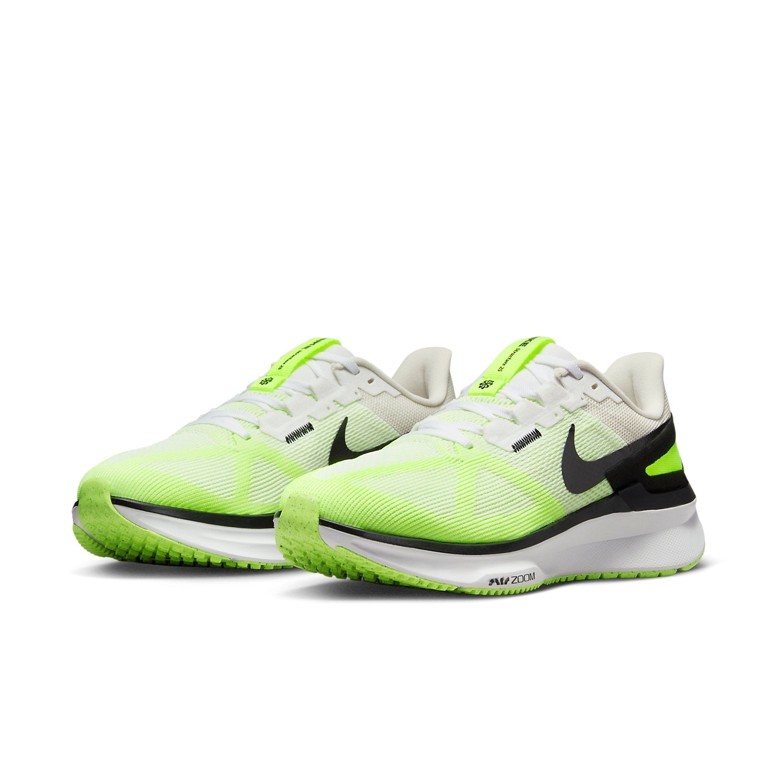 Nike Air Zoom Structure 25 Running Shoes 'White Volt' DJ7883-100