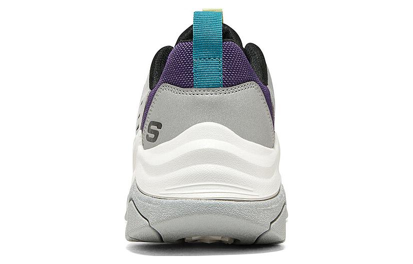 (WMNS) Skechers D'Lites Stamina Shoes 'White Silver Purple' 896261-WMLT