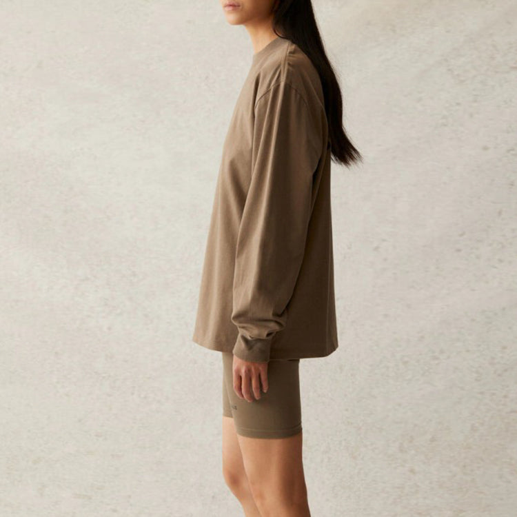 Fear of God Essentials SS21 Long Sleeve T-Shirt 'Taupe' FOG-SS21-558