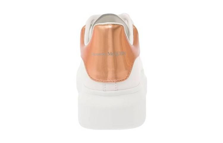 (WMNS) Alexander McQueen Oversized Sneakers 'White Rose Gold' 718232WIE829053