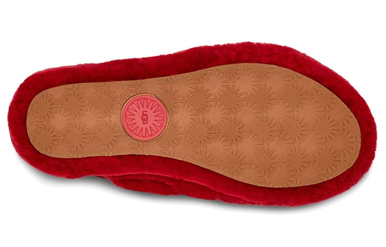 (WMNS) UGG Fluff Yeah Slide 'Ribbon Red' 1095119-RBRD