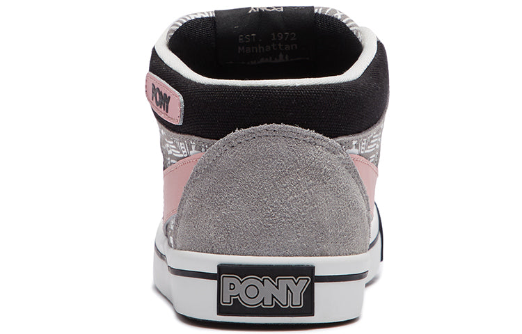 (WMNS) PONY Retro Skateboard Shoes Black/Pink 01W1AT01BK