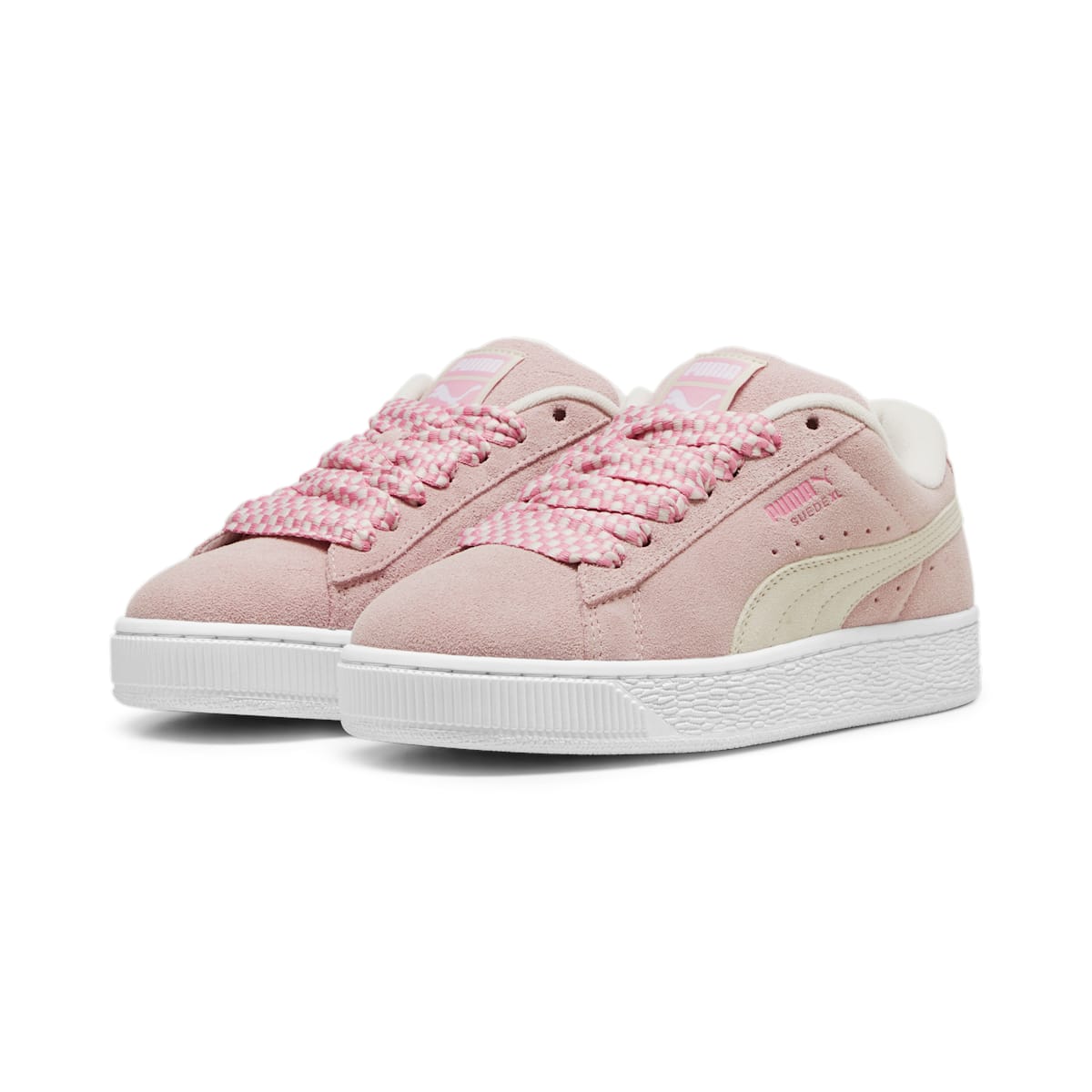 (WMNS) PUMA Suede XL Lace 'Mauve Mist White' 398310-02