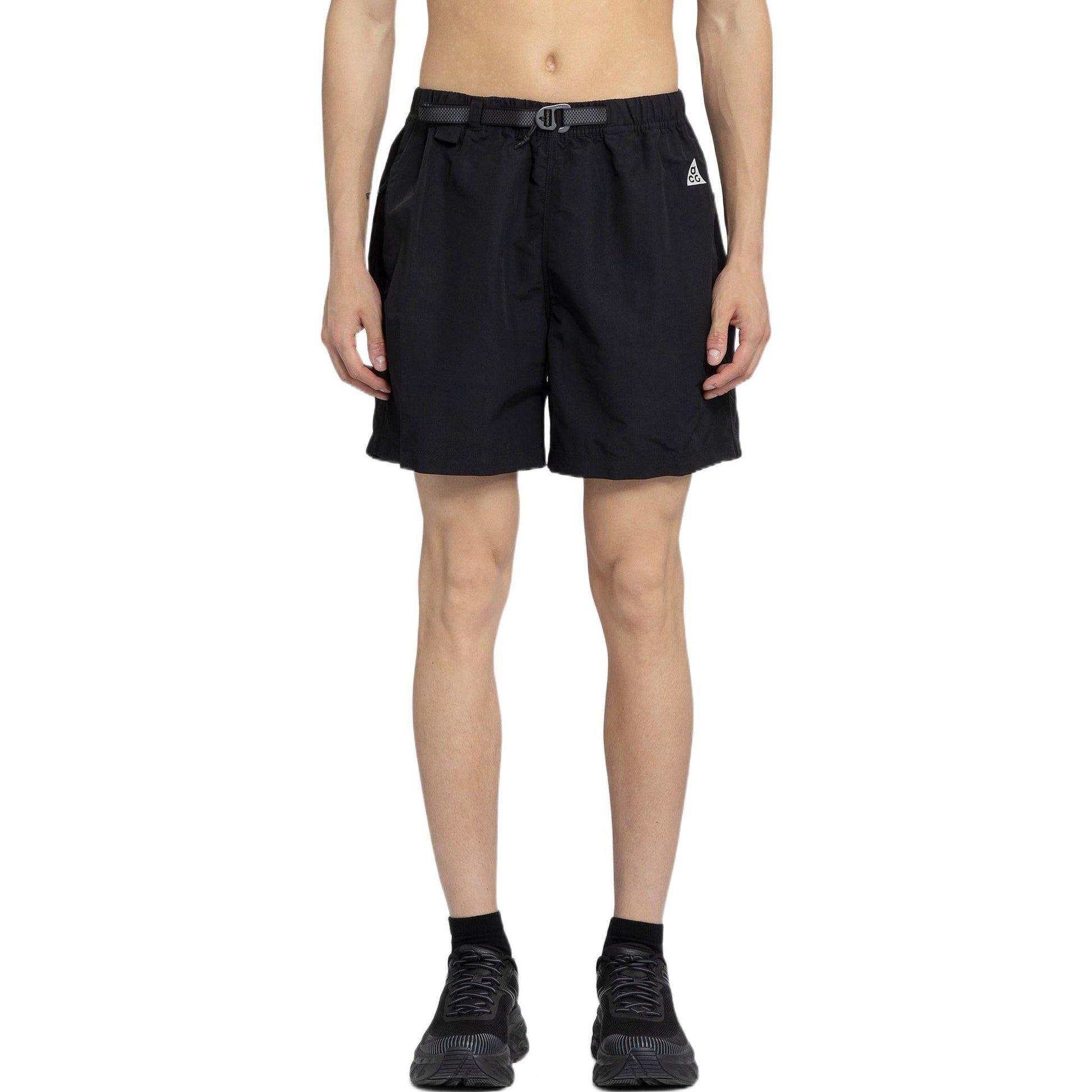 Nike ACG Alphabet Solid Color Breathable Casual Shorts Black CZ6704-013