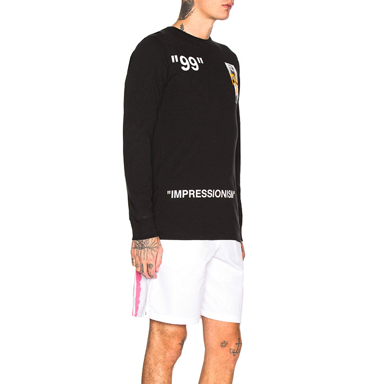 Off-White Summer 1863 Impressionism Print Long Sleeve T-Shirt OMAB001R191850091088