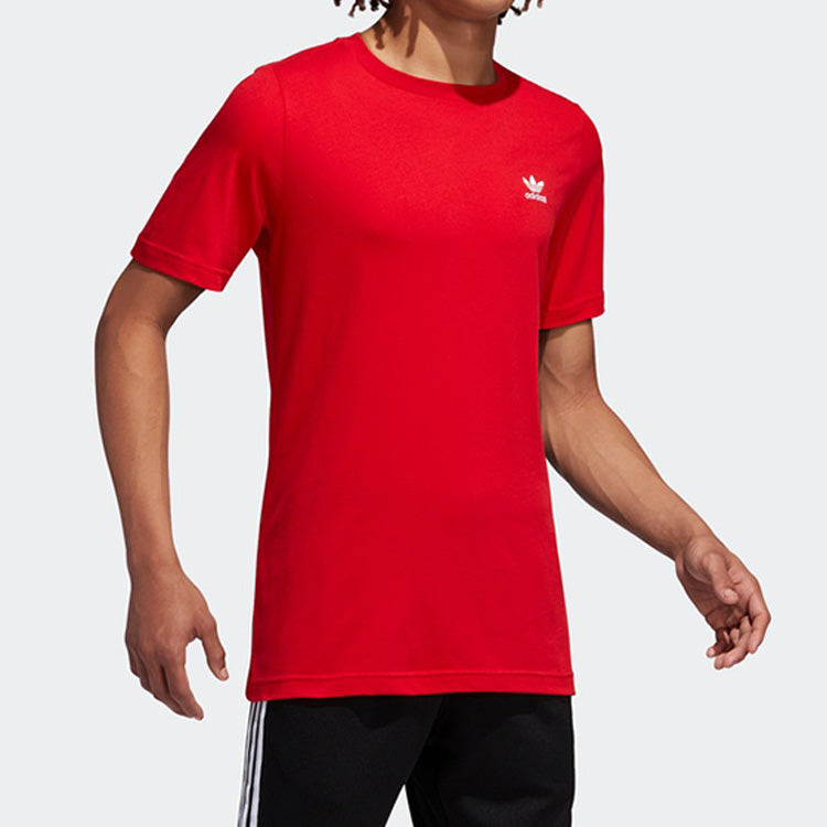 adidas originals Round Neck Pullover Short Sleeve Red FN2841