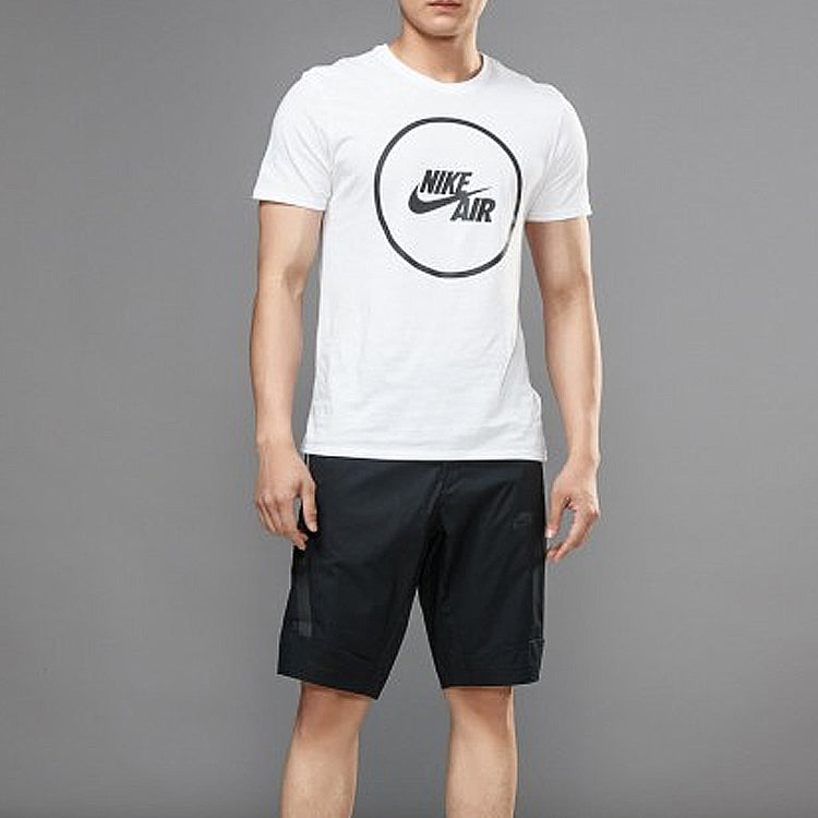 Nike Logo waterproof Zipper Cargo Shorts Black 823366-010