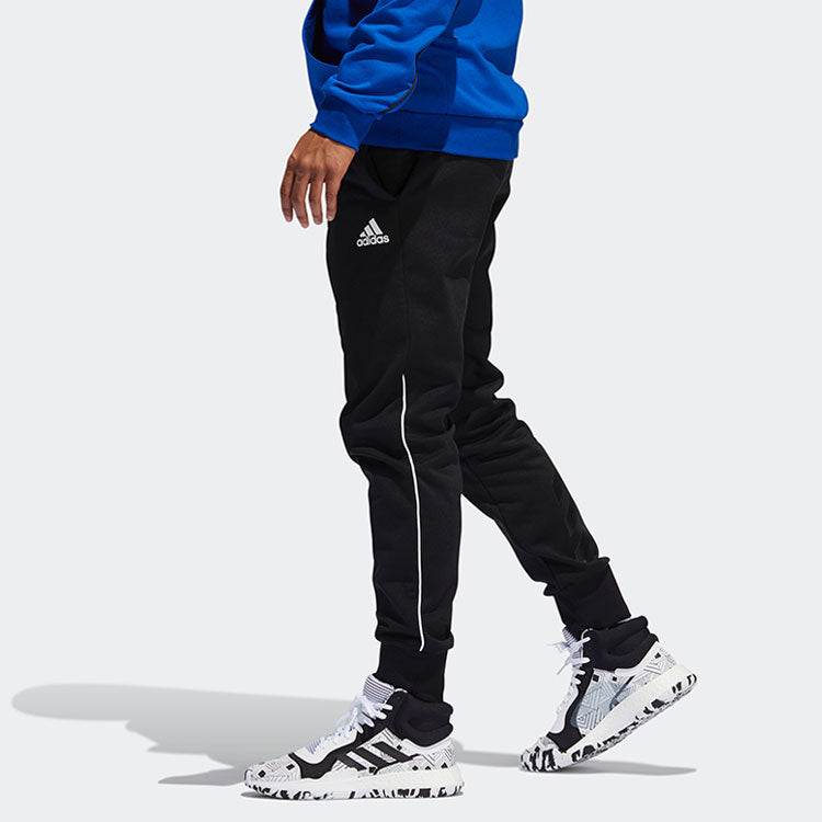 adidas Sports Casual Fleece Basketball Trousers Men's Black EC6235