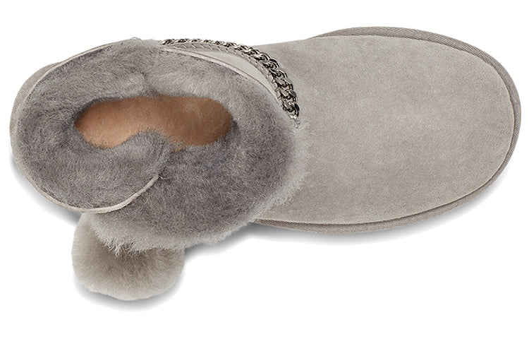 (WMNS) UGG Classic UGG Charm Mini Fleece Lined Gray 1112493-SEL