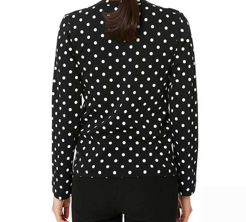 (WMNS) COMME des GARCONS PLAY Polka Dots Long Sleeves Tee 'Black White' AZ-T165-051-1