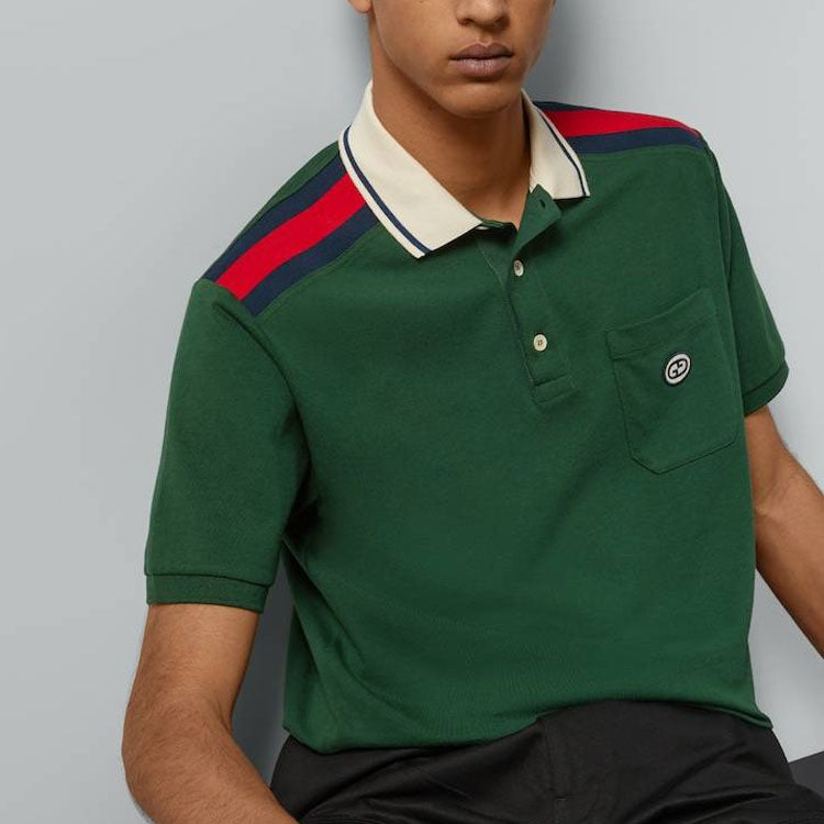 Gucci Cotton Polo With Interlocking G 'Black' 737656-XJF4V-1043