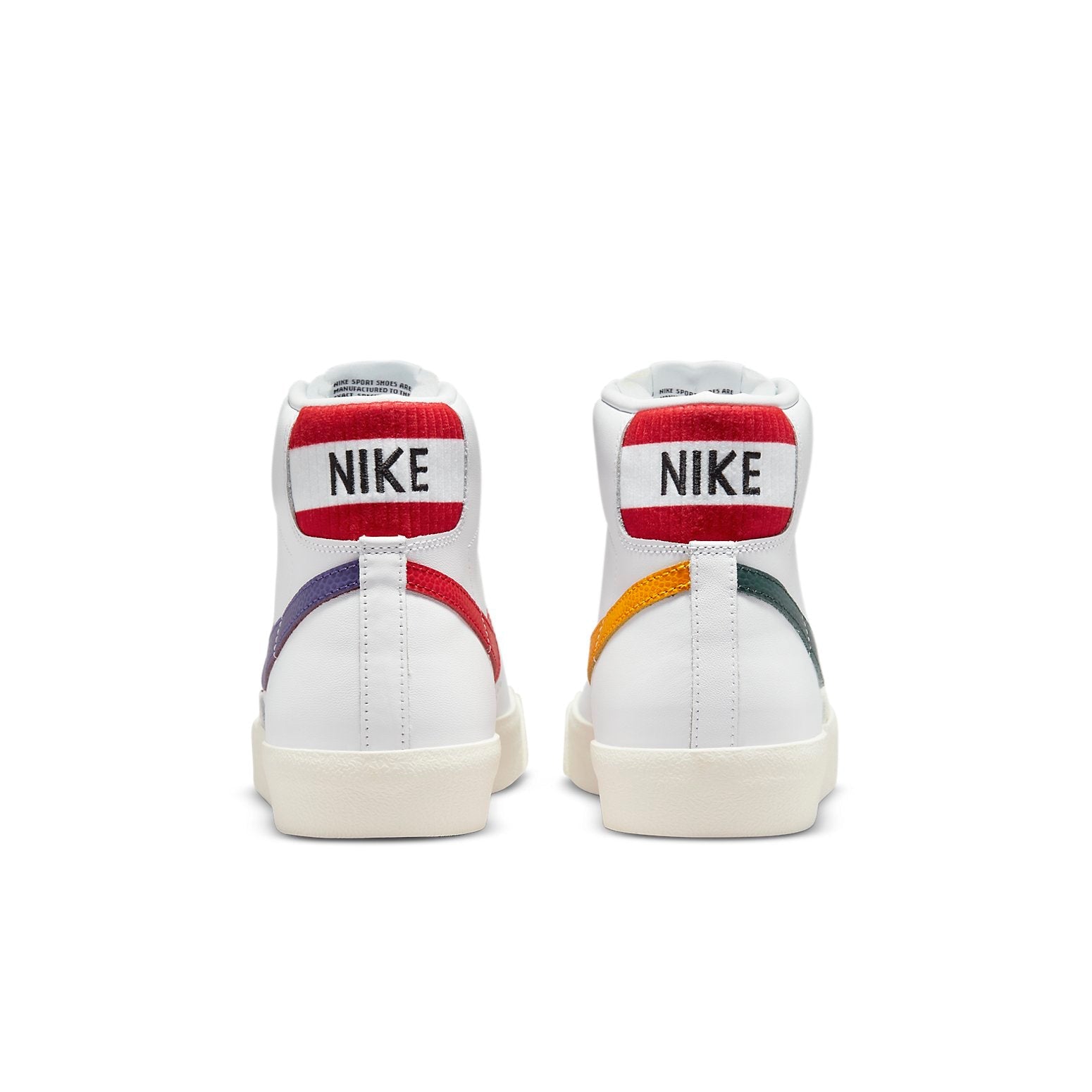 Nike Blazer Mid '77 Vintage 'Mismatched Basketball Leather Swooshes White' DQ7777-100