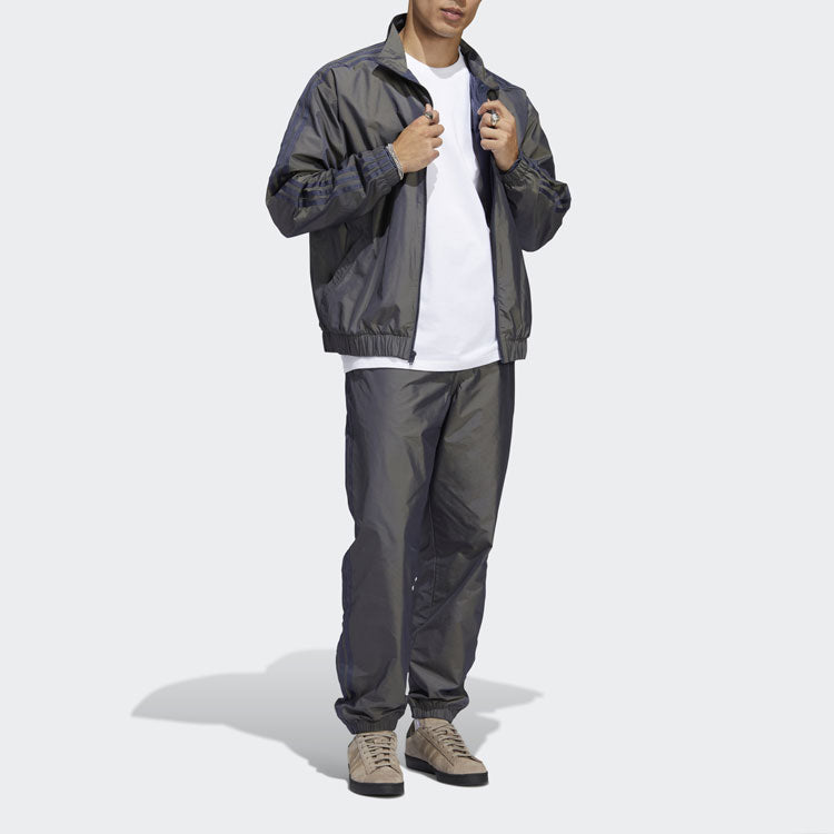 adidas originals Colorful Sports Jacket Autumn Dark Grey Navy Blue HC2189