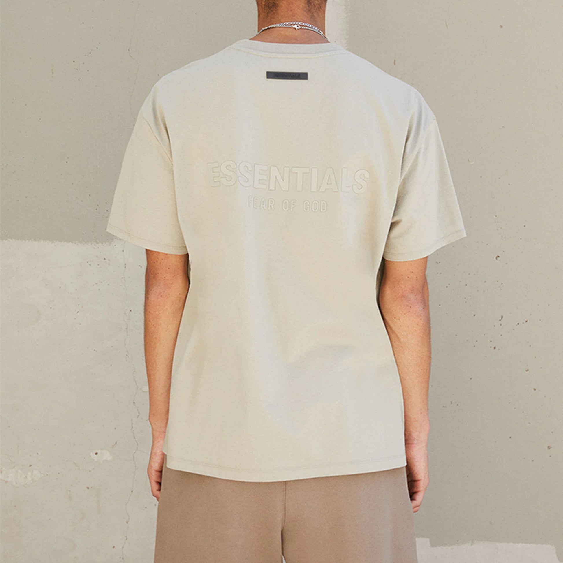 Fear of God Essentials FW21 Logo T-Shirt 'Pistachio' FOG-FW21-007