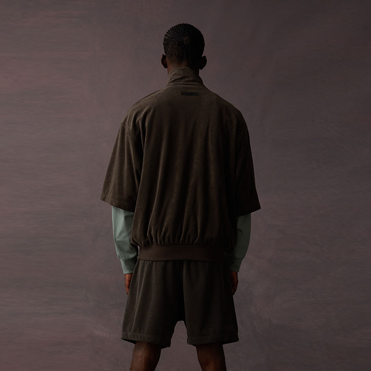 Fear of God Essentials Drop2 SS23 Half-Zip Sweatshirt 'Off-Black' 125BT224090F