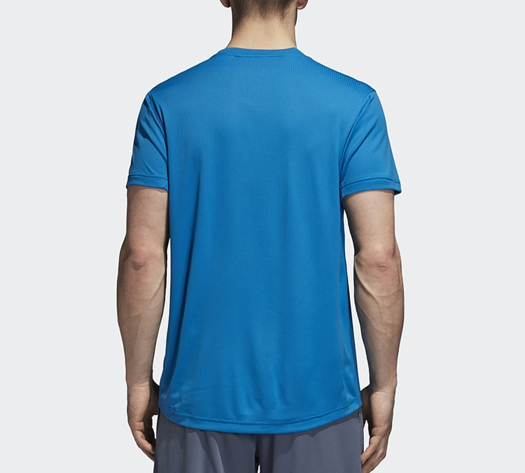 Men's adidas Training Sports Short Sleeve Blue T-Shirt CZ5426