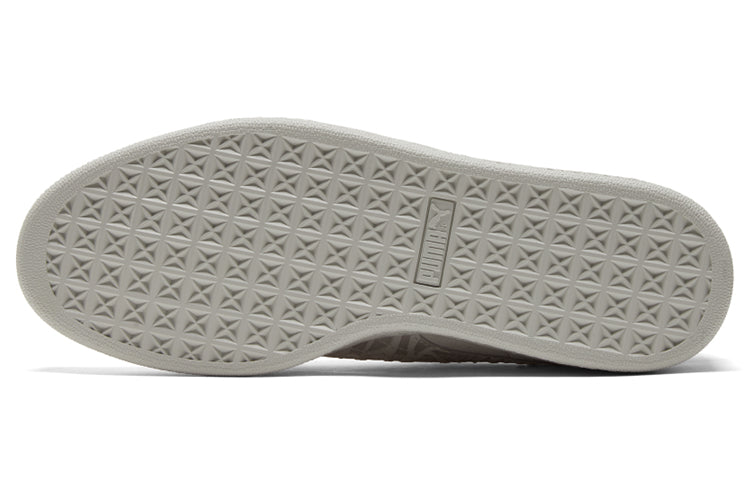 PUMA Suede Mono Deboss Casual Skateboarding Shoes Unisex Gray 384688-01