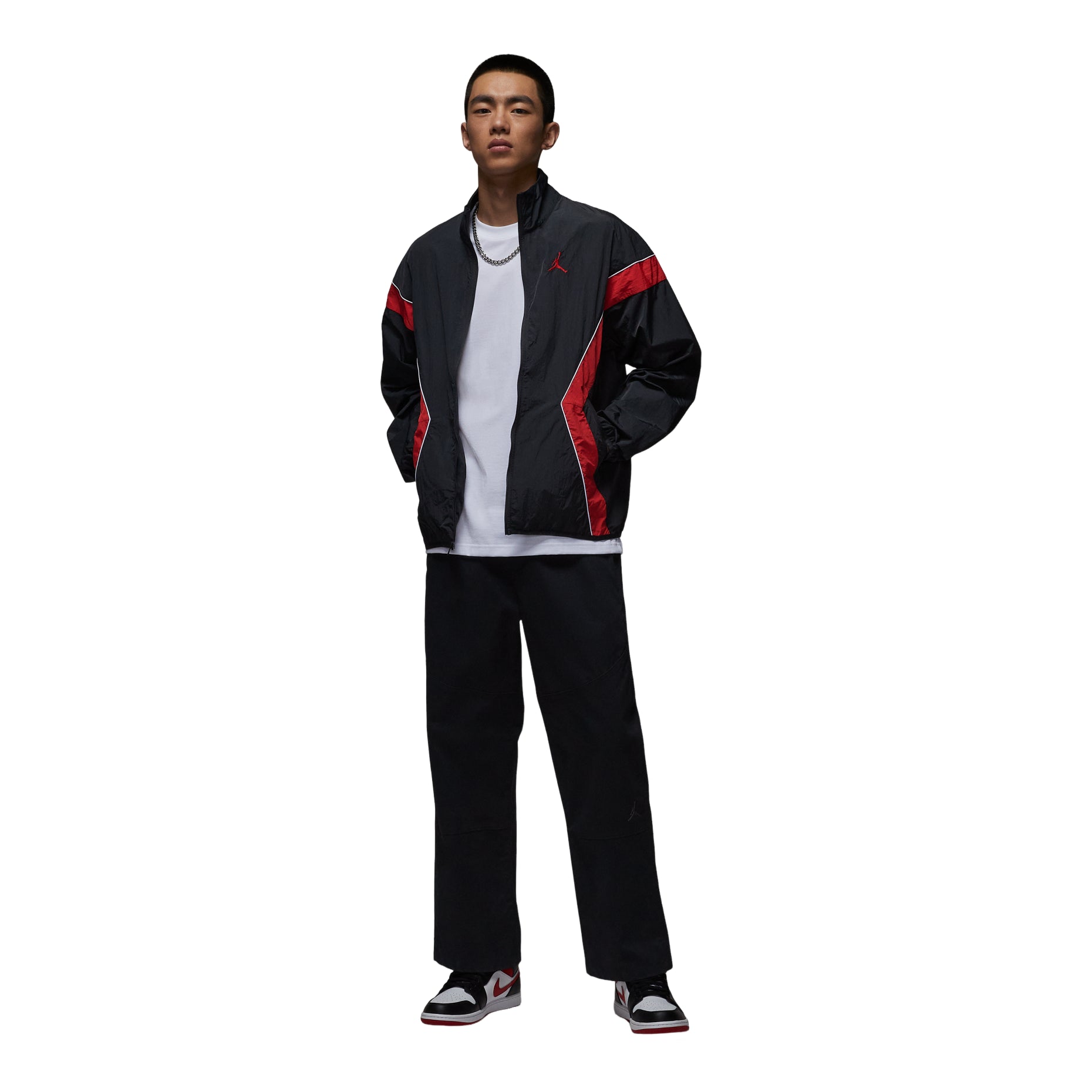 Air Jordan Brooklyn Draft Jacket 'Black Gym Red' IH2825-010