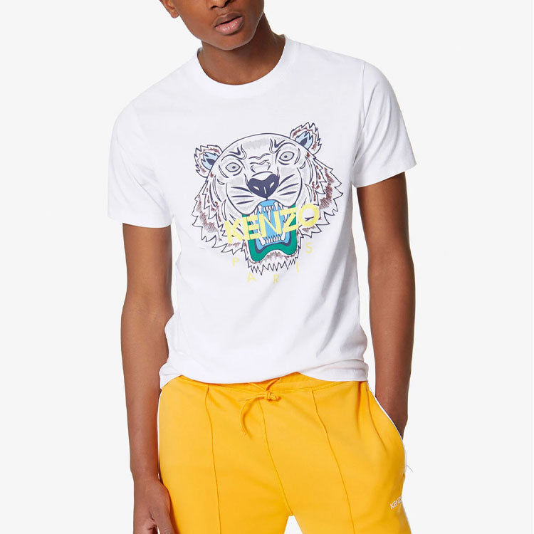 Men's KENZO Classic Logo Short Sleeve White F965TS0504YA-01