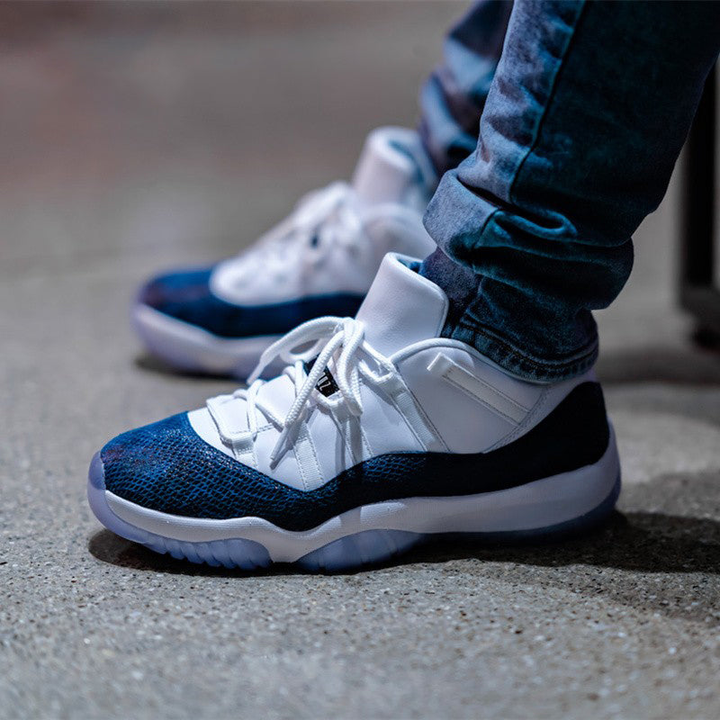 Air Jordan 11 Retro Low 'Navy Snakeskin' 2019 CD6846-102