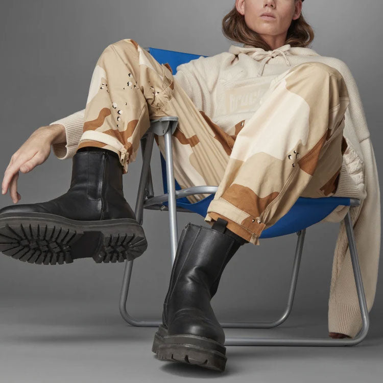 adidas originals Blue Version Series Cotton Camouflage Cargo Casual Pants Khaki H33477
