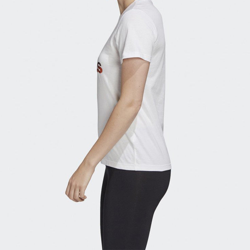(WMNS) adidas Training Sports Round-neck Short-sleeve Tee White FJ5012