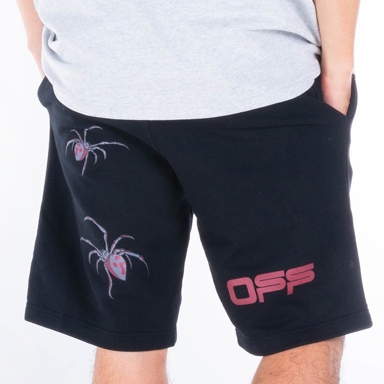 Off-White Printing Casual Shorts Ordinary Version Black OMCI006S20E300011024