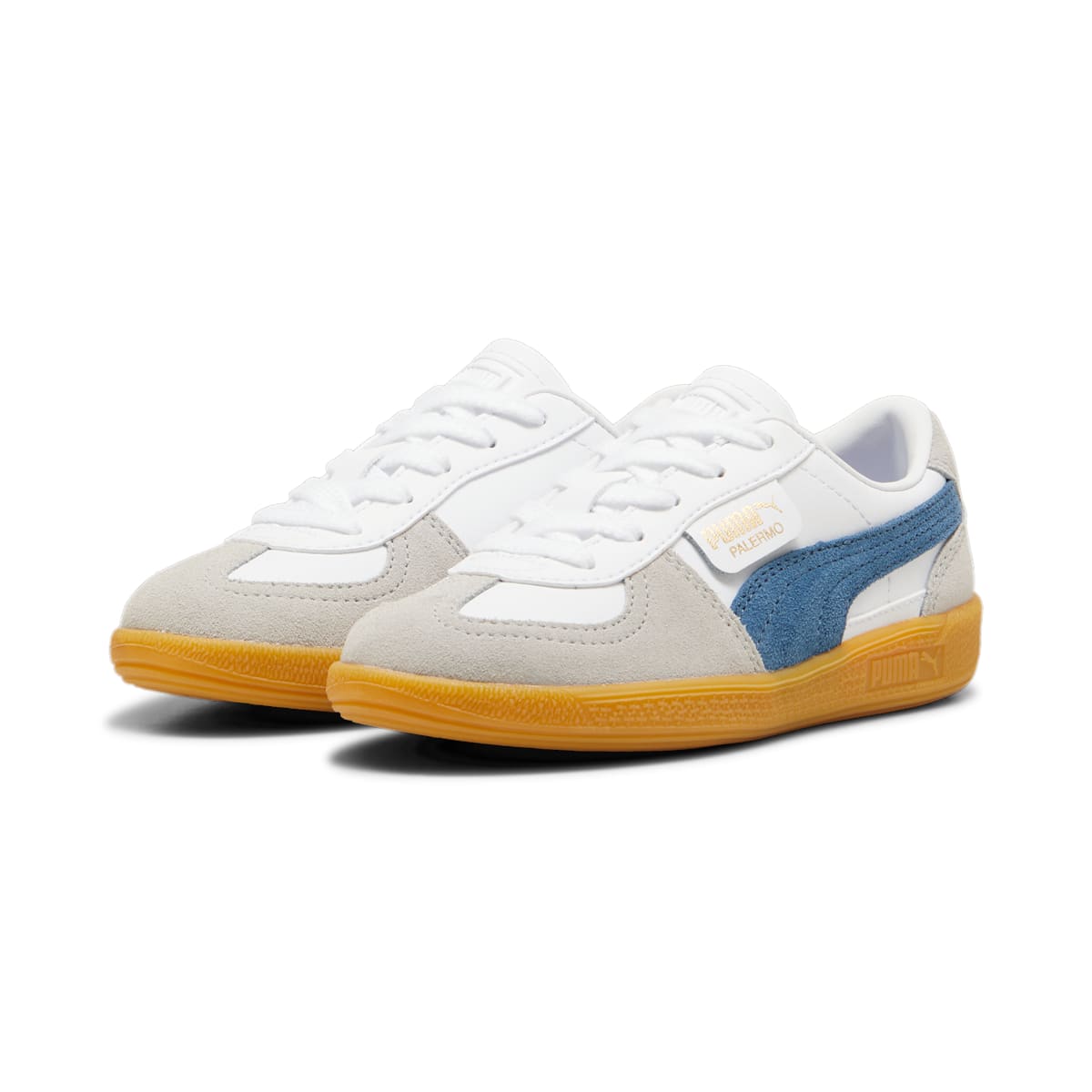 (PS) Puma Palermo Leather 'White Blue Horizon Gum' 397276-04