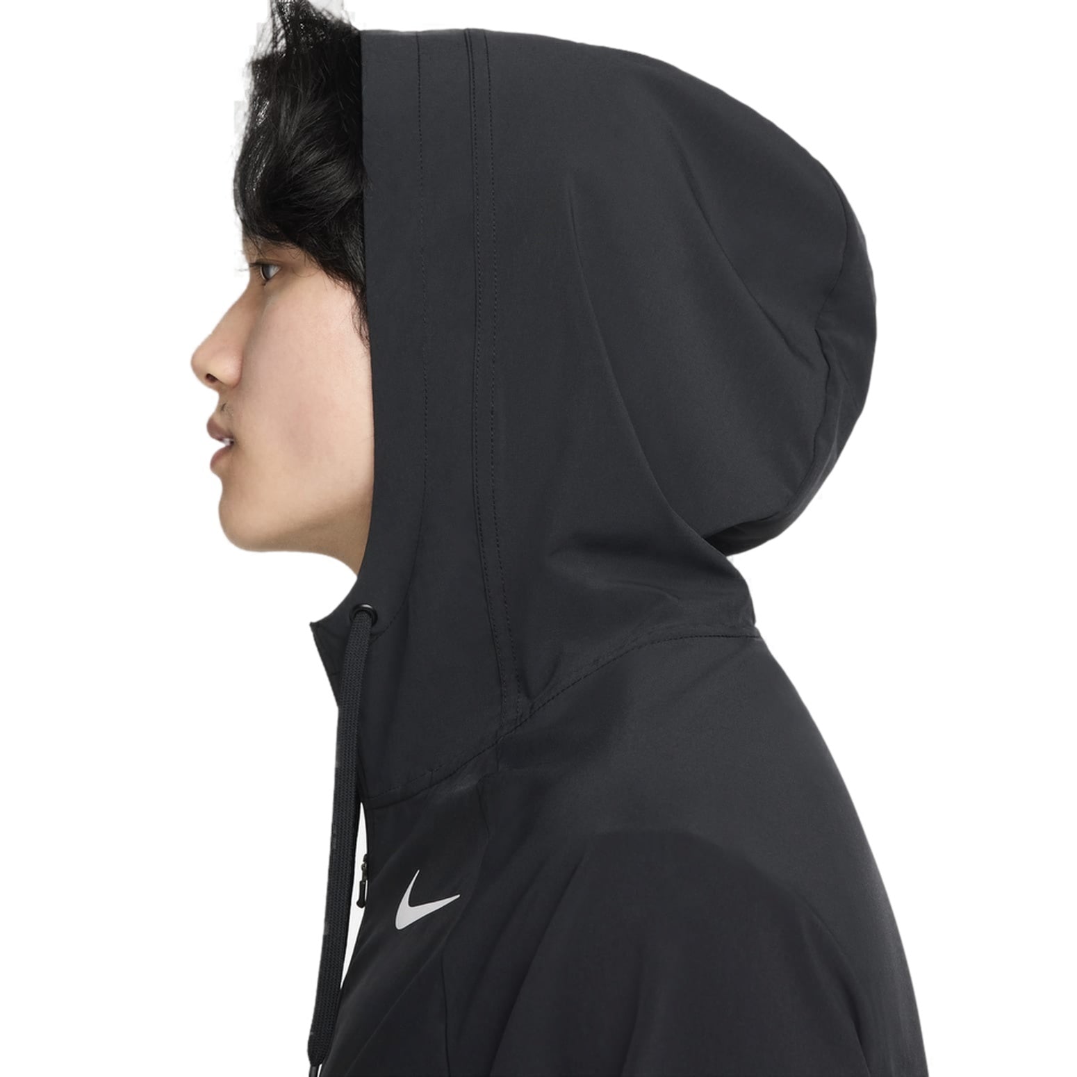Men's Nike Solid Color Small Long Sleeves Hooded Jacket Black DM5947-011