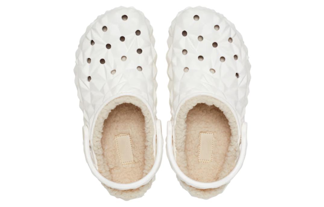 Crocs Classic Lined Geometric Clogs 'White' 210069-100