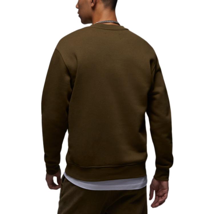 Air Jordan Fleece Crewneck Top 'Olive' FB7656-361