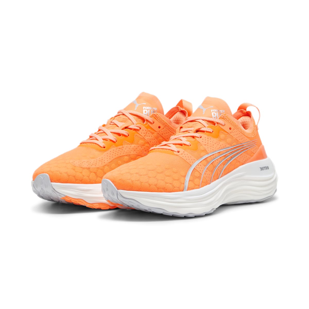 (WMNS) PUMA ForeverRun Nitro 'Neon Citrus Silver Mist' 377758-17