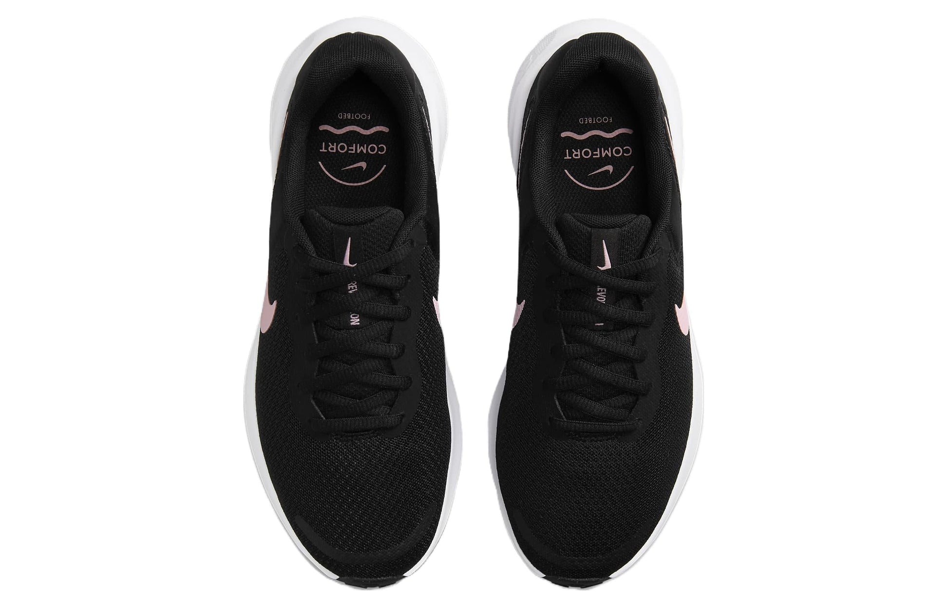 (WMNS) Nike Revolution 7 'Black Soft Pink' FB2208-004