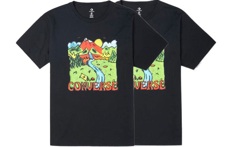Converse Neon Horizon Graphic T-Shirt Asia Sizing 'Black' 10023268-A01