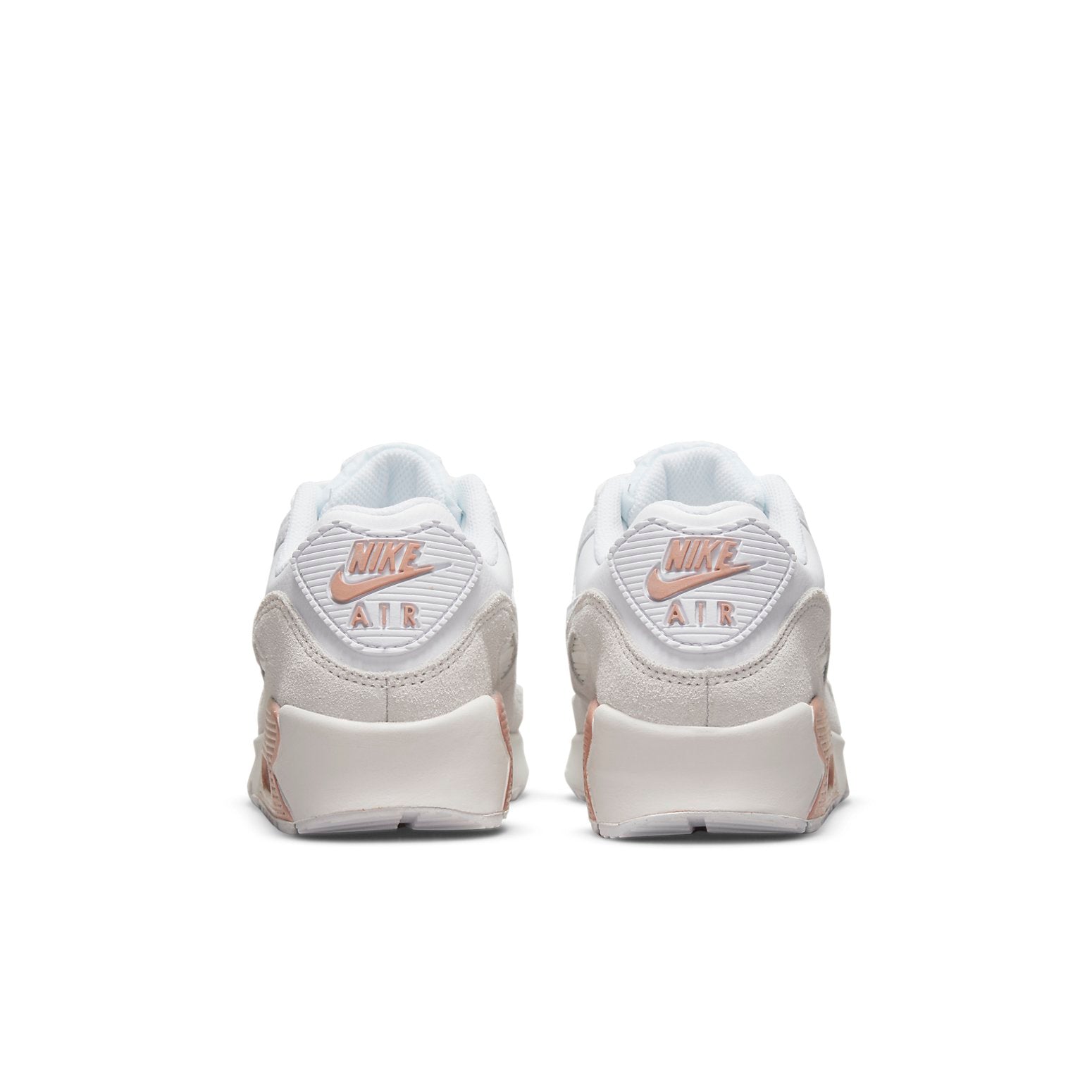 (GS) Nike Air Max 90 Leather 'White Metallic Red Bronze' CD6864-117