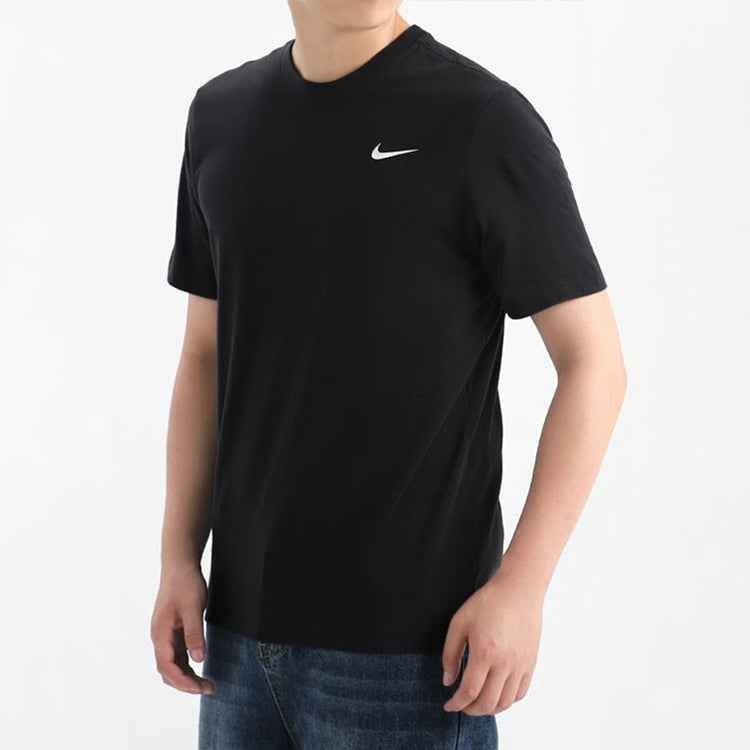 Nike Dri-FIT Crew Solid Round Neck Training Short Sleeve Black AR6030-010