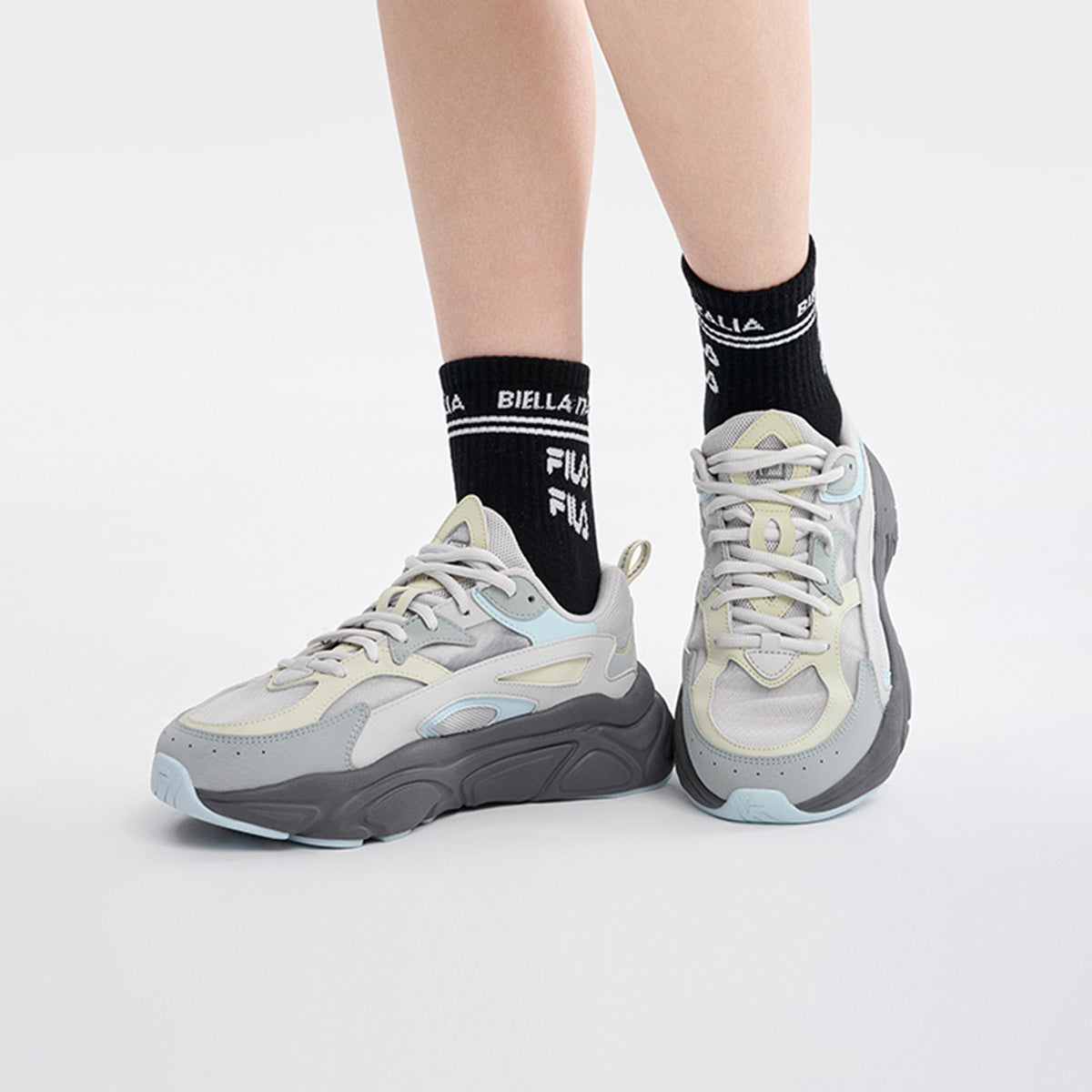 (WMNS) FILA Mars 1S Sneakers 'Green Blue Grey' F12W322109FAB