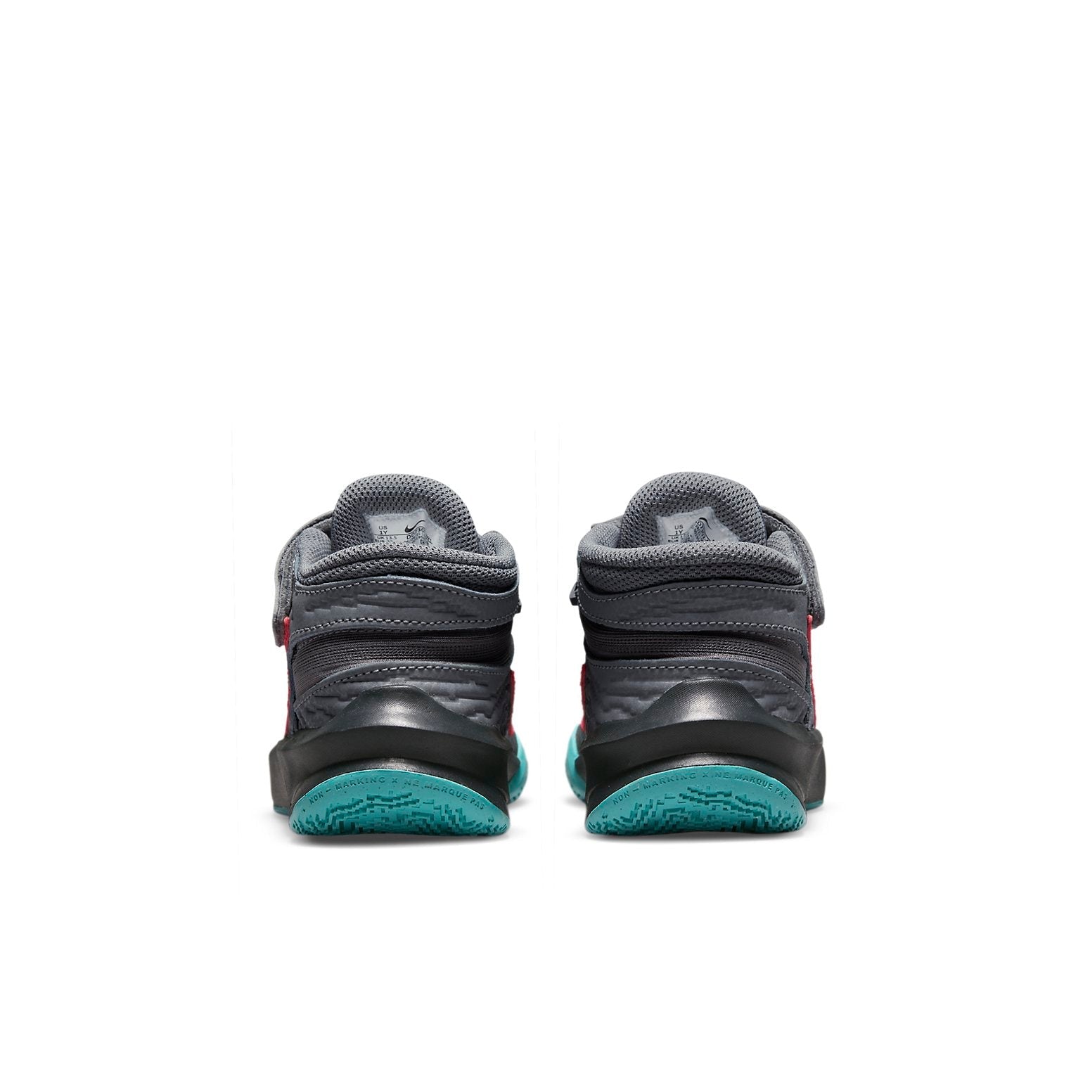 (PS) Nike Team Hustle D10 FlyEase 'Grey Teal Siren Red' DD7302-008