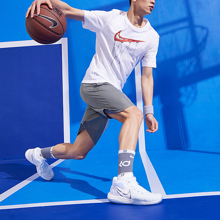 Nike Dri-FIT Quick Dry Basketball Sports Gym Shorts Gray CN5299-065