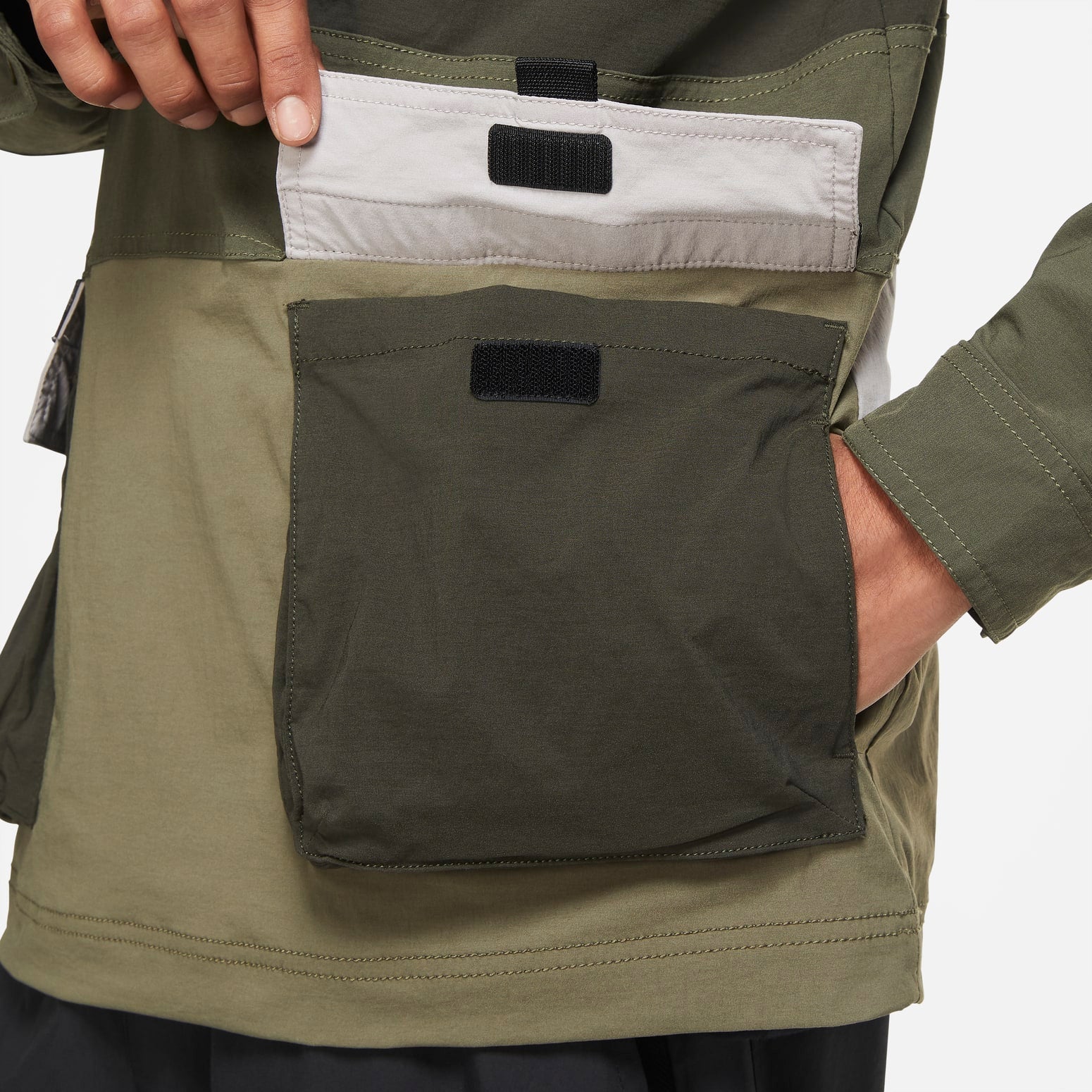 Nike Hype Hike Jacket 'Green Black' CU4220-033