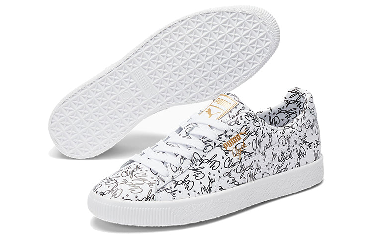 PUMA Clyde 'All Over Script Print' 375889-01