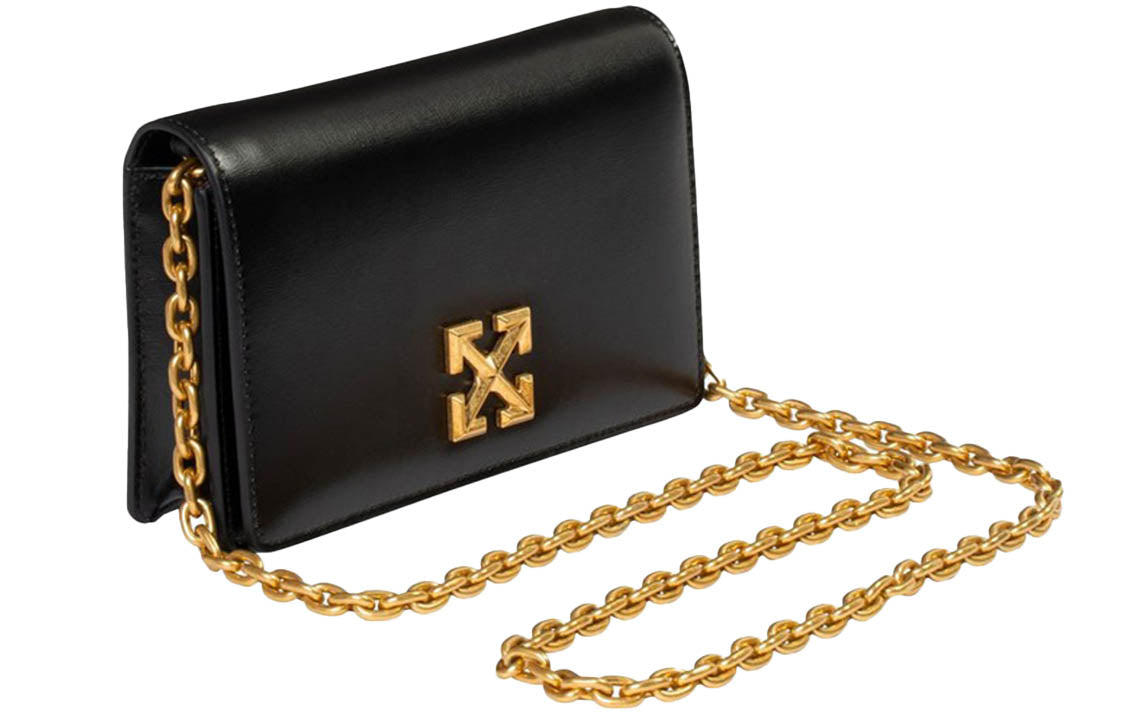 (WMNS) Off-White Twist Jitney 0.5 Shoulder Bag 'Black' OWNA104R21LEA0021000