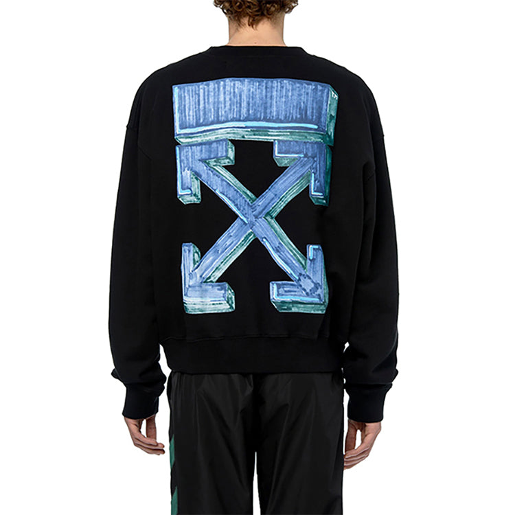 Off-White FW20 Marker Arrows Pullover Men Black OMBA035E20FLE0021045