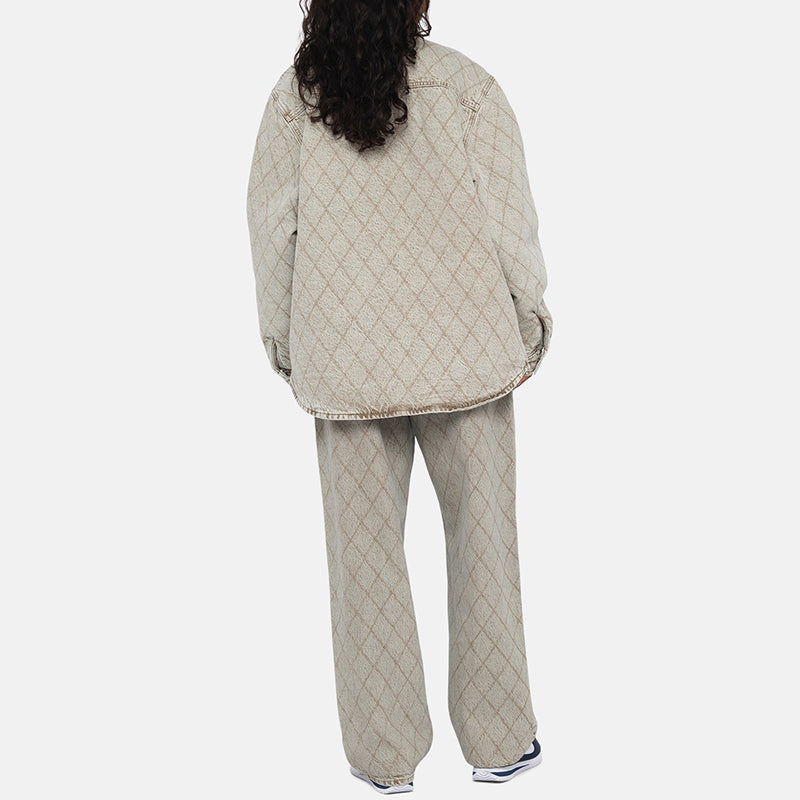 Stussy Big Ol Jean Quilted Denim 'khaki' 116635