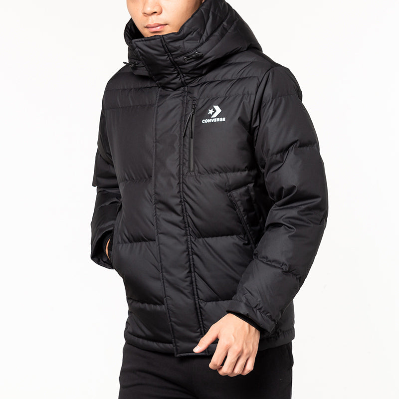 Men's Converse Outdoor With Down Feather Jacket Black 10019321-A02