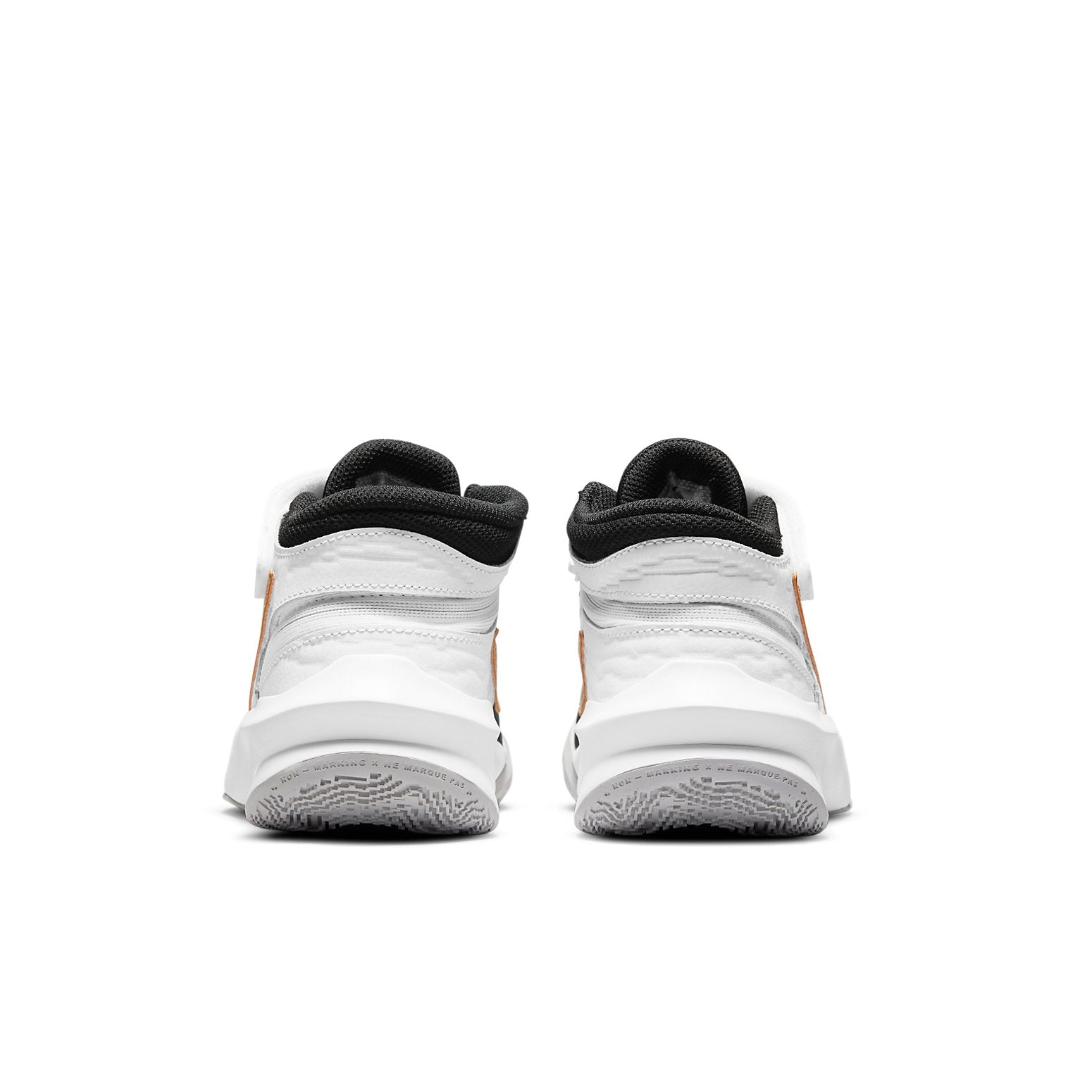 (GS) Nike Team Hustle D10 FlyEase 'Black White Metallic Gold' DD7303-002