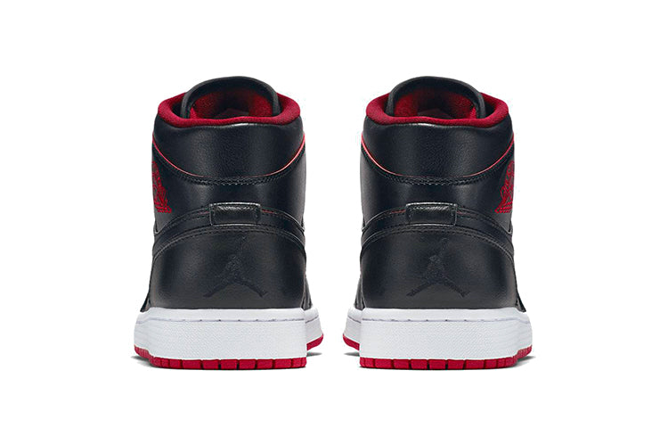 Air Jordan 1 Mid 'Black Red' 554724-028